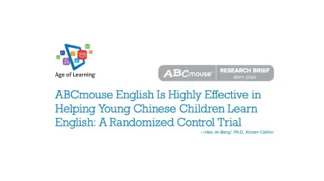 New Research: ABCmouse English Shown to Be Highly Effective in Helping Young Chinese Children Learn English