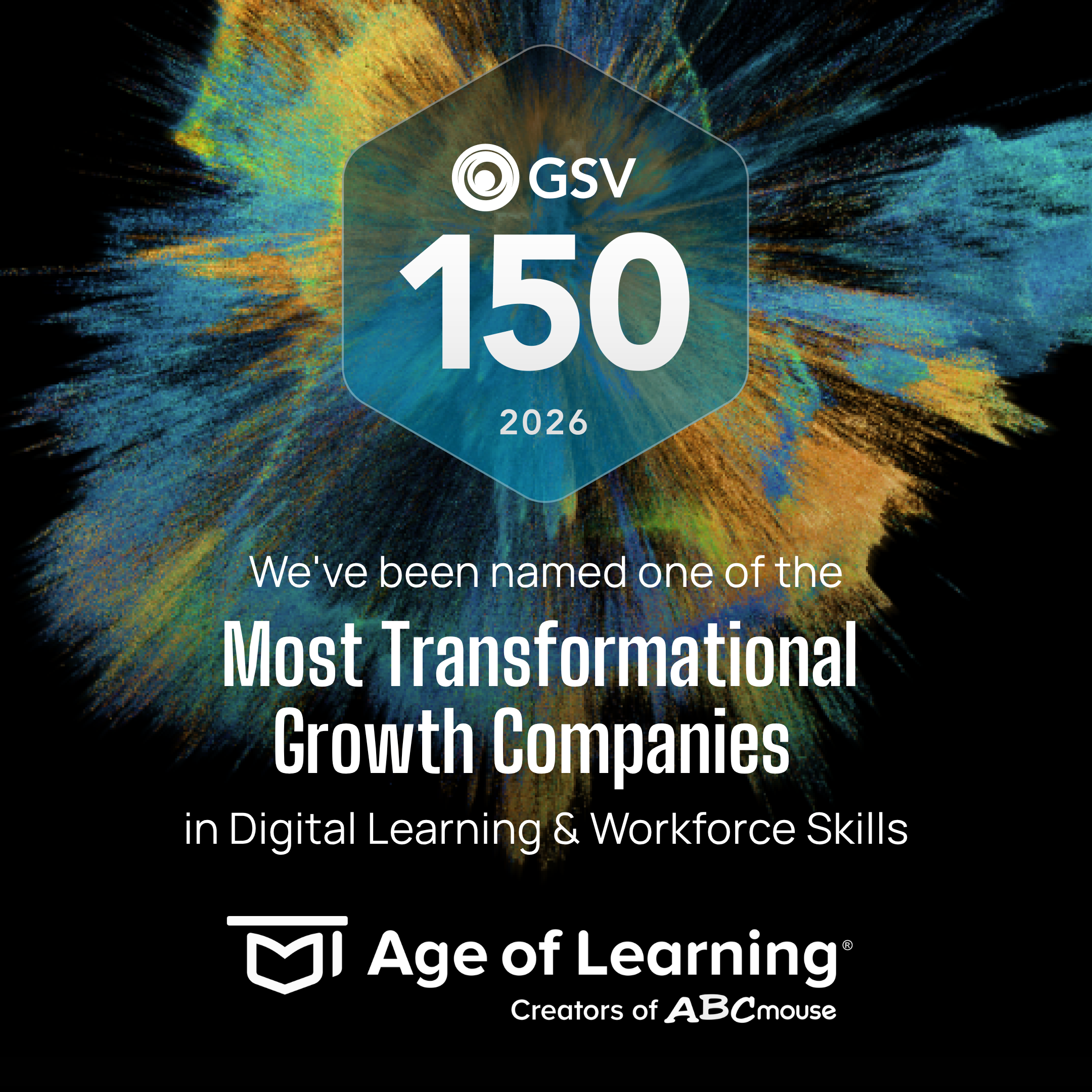 Age of Learning Named to 2026 GSV 150 - Age of Learning